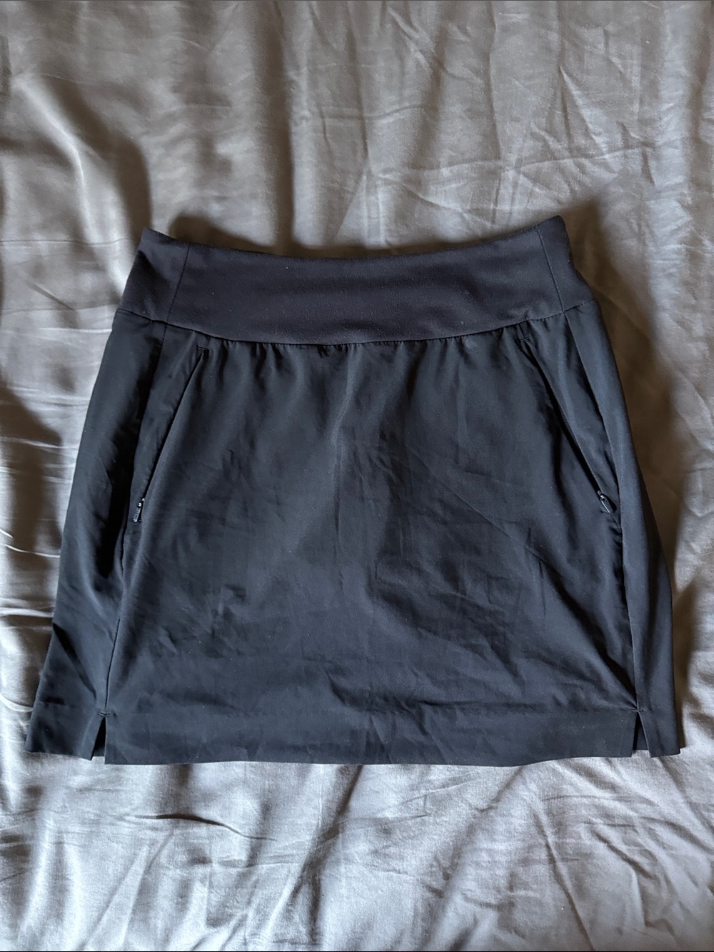 Athleta Black Soho Skort with Subtle Logo